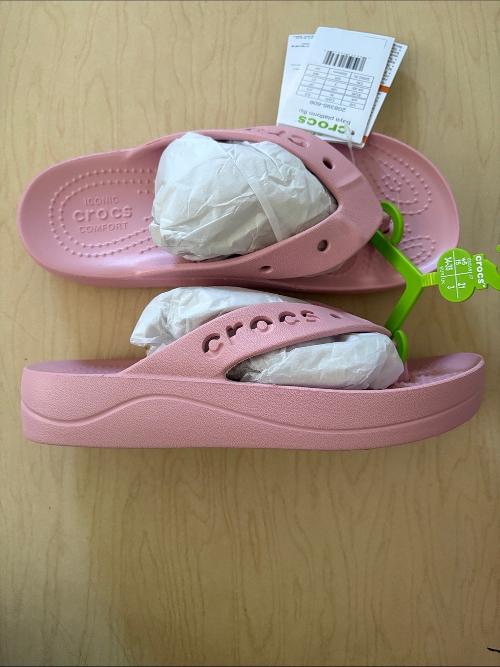 Crocs Baya Platform Flip Flops